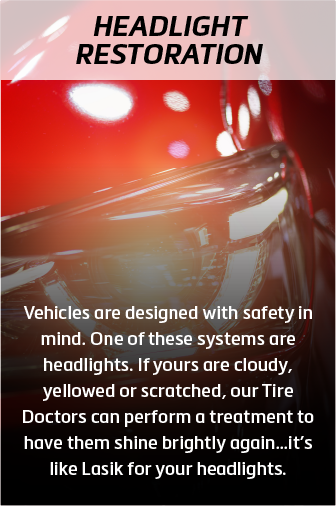 Headlight Restoration at Mobile Tire Doctor